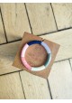 !!! NEW !!! Bracelet GEORGETTE bleu marine, rose et kaki