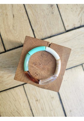 !!! NEW !!! Bracelet GEORGETTE turquoise et vert