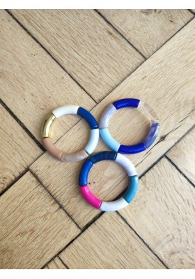 Lot de 3 bracelets bleus