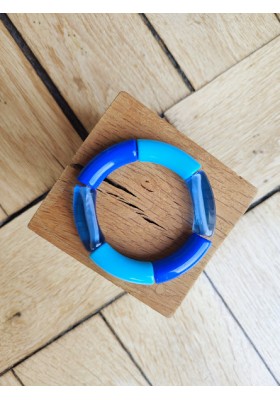 !!! NEW !!! Bracelet GEORGES bleu roi translucide