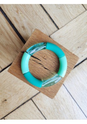 !!! NEW !!! Bracelet GEORGES turquoise translucide