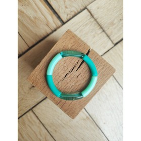 Bracelet GEORGETTE turquoise translucide