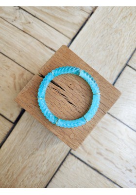 Bracelet fin GARANCE bleu marbré