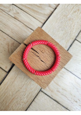 Bracelet fin GARANCE rouge