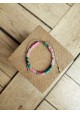 Bracelet MARIE - rose et turquoise