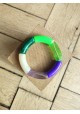 !!! NEW !!! Bracelet GEORGES vert fluo et violet