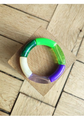 !!! NEW !!! Bracelet GEORGES vert fluo et violet
