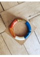 !!! NEW !!! Bracelet GEORGES bleu marine, cuivre et orange