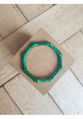 Bracelet GIGI vert foncé marbré