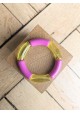 Bracelet GEORGES bicolore rose et jaune