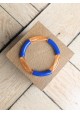Bracelet GEORGETTE bicolore bleu roi et orange