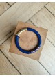 Bracelet GEORGETTE bleu marine et doré