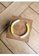 Bracelet GEORGETTE jaune et paillettes