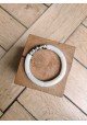 Bracelet GEORGETTE écru et léopard