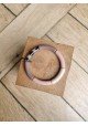 Bracelet GEORGETTE taupe et léopard