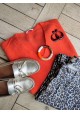 Bracelet GEORGES léopard et orange fluo