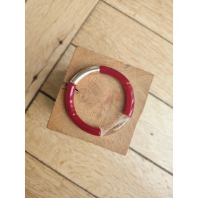 Bracelet GEORGETTE bordeaux et doré
