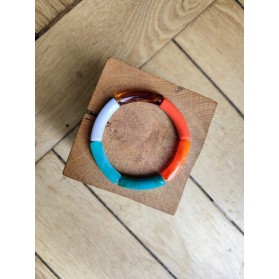 Bracelet GEORGETTE turquoise et corail
