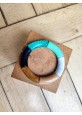 Bracelet GEORGES turquoise paillettes et noir