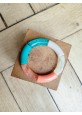 Bracelet GEORGES turquoise paillettes et corail 