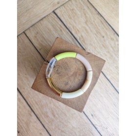 Bracelet GEORGETTE jaune et doré