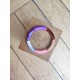 Bracelet GEORGETTE violet, rose et marron