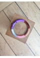 Bracelet GEORGETTE violet, rose et marron