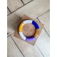 Bracelet GEORGES moutarde, bleu roi et violet