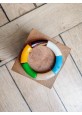 Bracelet GEORGES moutarde et vert pomme