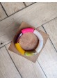 Bracelet GEORGES corail fluo, moutarde et kaki