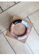 Bracelet GEORGES noir, camel et vieux rose