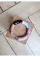 Bracelet GEORGES noir, camel et vieux rose