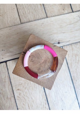 OCT ROSE Bracelet GEORGETTE bordeau et rose
