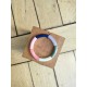 Bracelet GEORGETTE bleu marine, rose et kaki