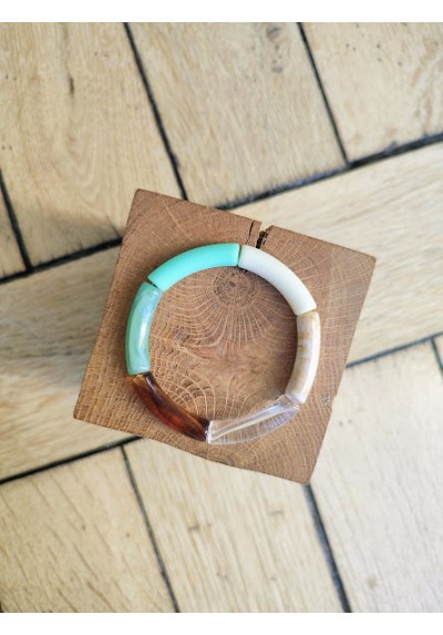 !!! NEW !!! Bracelet GEORGETTE turquoise et vert