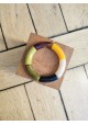 !!! NEW !!! Bracelet GEORGES kaki, moutarde et noir