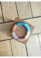 Bracelet GEORGES vert, turquoise et camel