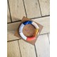Bracelet GEORGES bleu marine et corail