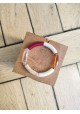 !!! NEW !!! Bracelet GEORGETTE bordeau et taupe