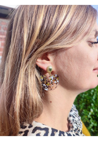 Boucles d'oreilles LUCIE "capsule fête"- plusieurs coloris