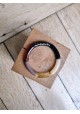 Bracelet GEORGETTE "capsule fête" noir, marron et doré