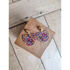 Boucles d'oreilles LUCIE "capsule fête"- plusieurs coloris