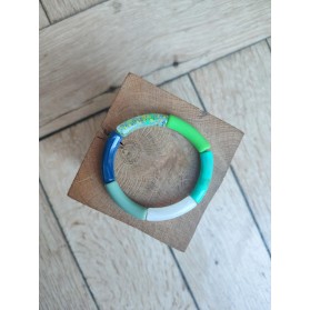 Bracelet GEORGETTE bleu et vert
