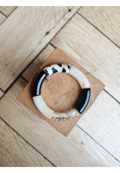 !!! NEW !!!  Bracelet GEORGES léopard vanille