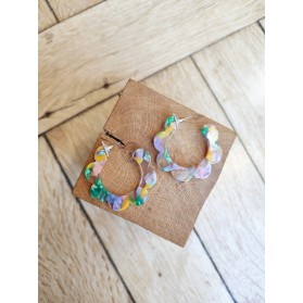 Boucles d'oreilles LOUANE taille moyenne - plusieurs coloris