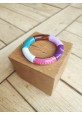 Bracelet GEORGES "Mama" violet, rose et bleu