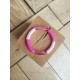 Bracelet GEORGETTE rose translucide