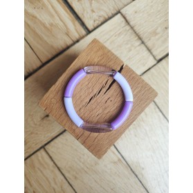 Bracelet GEORGETTE parme translucide