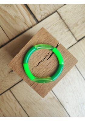 !!! NEW !!! Bracelet GEORGETTE vert fluo translucide
