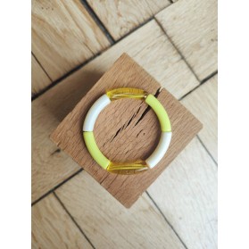 Bracelet GEORGETTE jaune translucide